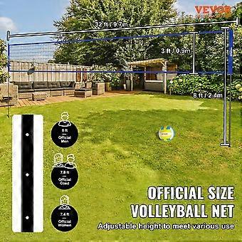 Volleybal - Volleybalnet - Net - Badmintonnet - Verstelbare Hoogte Stalen Palen