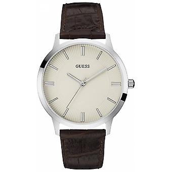 Guess- escrow Watch for Women Analog Quartz with Cowhide Bracelet W0664G2
