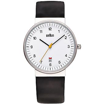 Braun classic gent Japanese Quartz Analog Man Watch with BN0032WHBKG Synthetic Leather Bracelet
