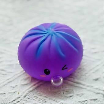 Rainbow Gradient Bun Squishy Toy Pop Bubble Squeeze Fidget Toy Stress Relief Anxiety Release Hand Sensory Toy-jry