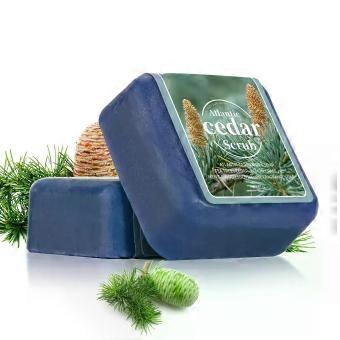 Handmade Cedar Essential Oil Soap Bar 70g, Deep Cleansing Wood Fragrance Face and Body Wash for Men, Travel Portable Hotel Size