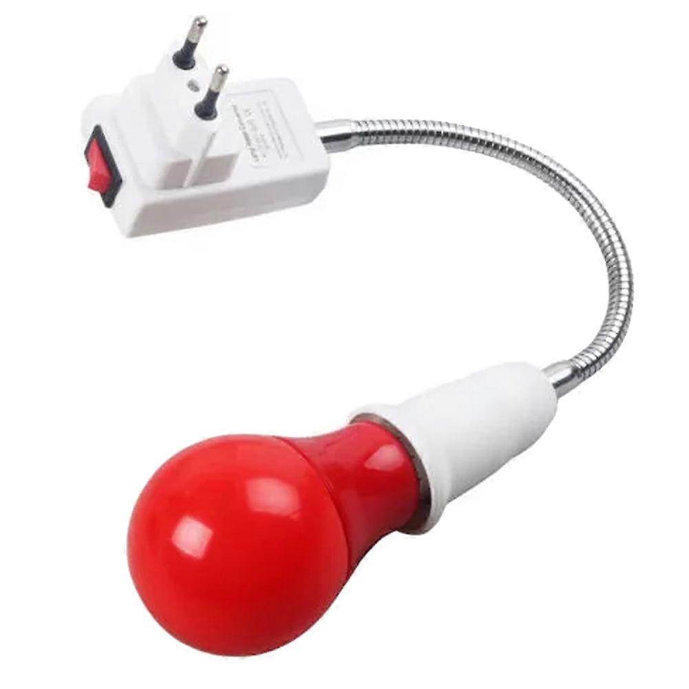Red LED Safelight E27 1W EU Plug