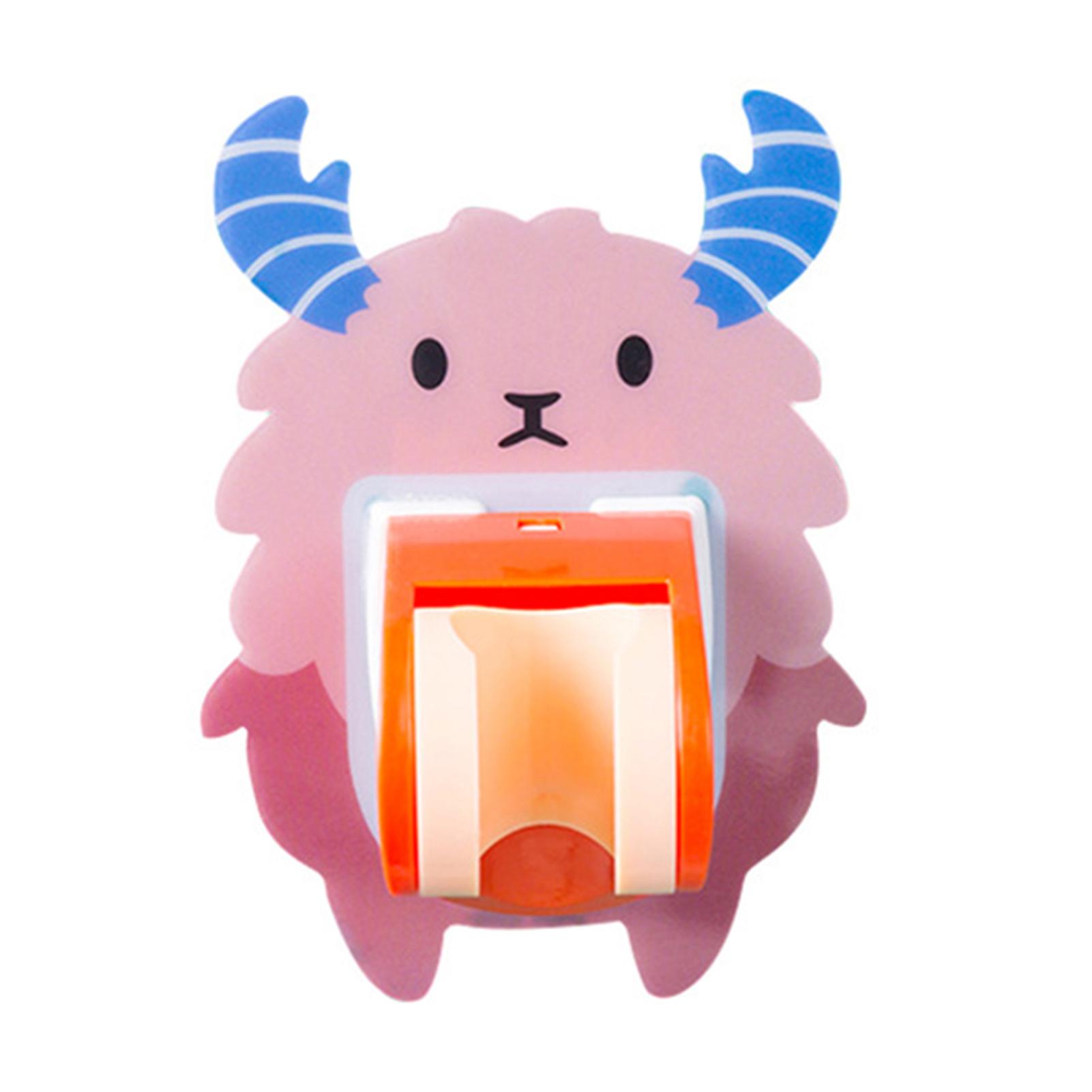 Cute Shower Head Holder Self Adhesive Adjustable Relocatable Cartoon Wall Mount Holder