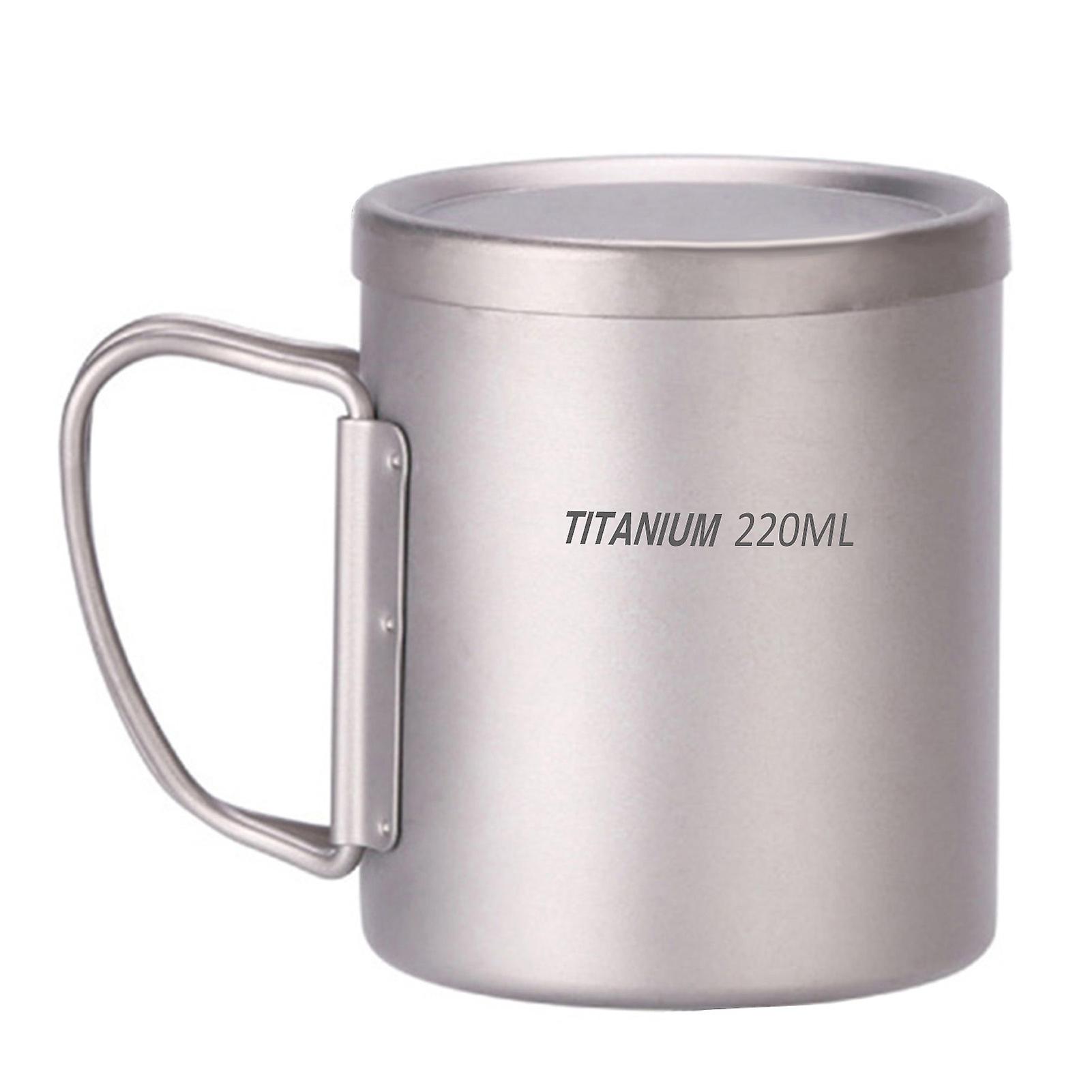 Double Wall Titanium Water Cup Coffee Tea Mug