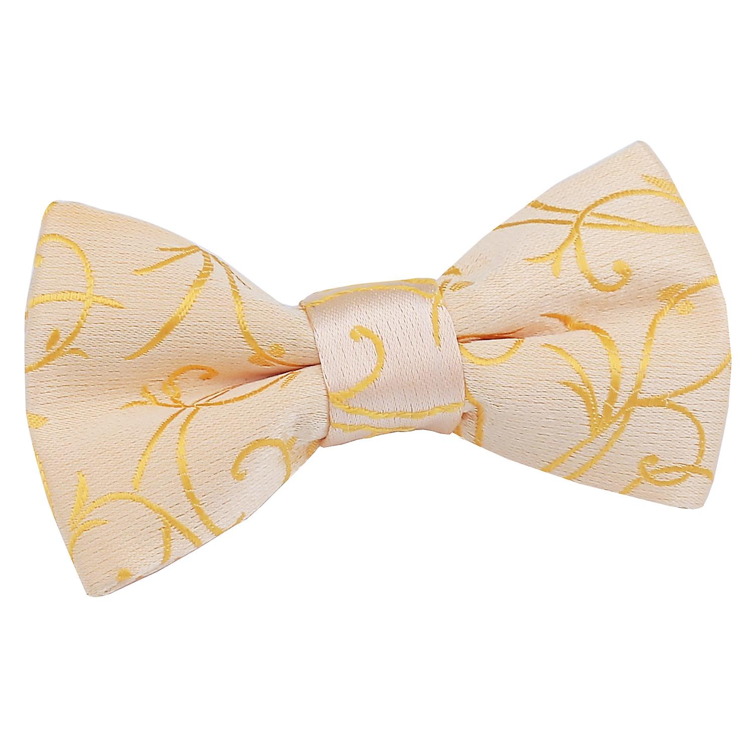 Gold Swirl Pre-Tied Bow Tie for Boys