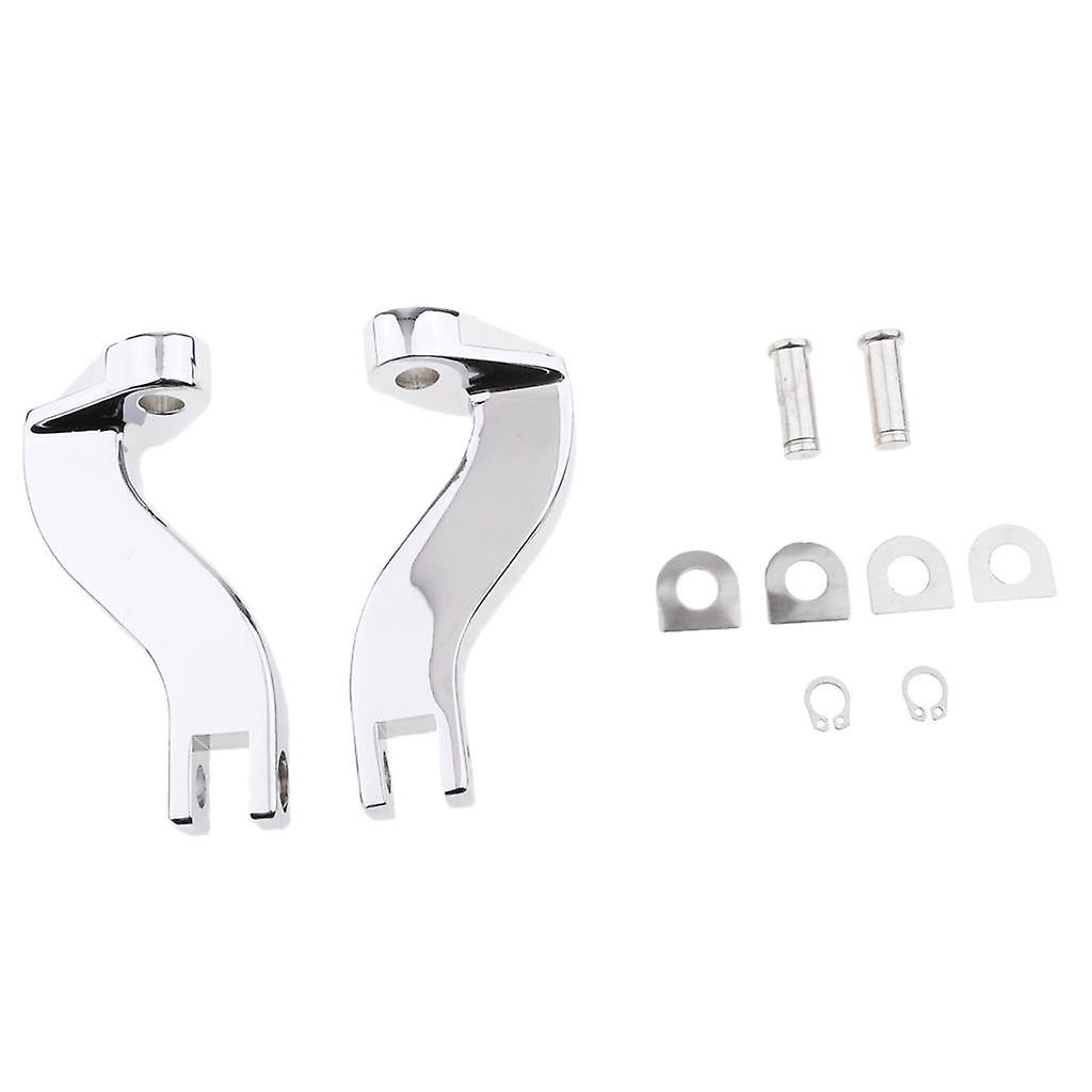 Chrome Passenger Foot Peg Mounts Brackets For Touring 1993-2015