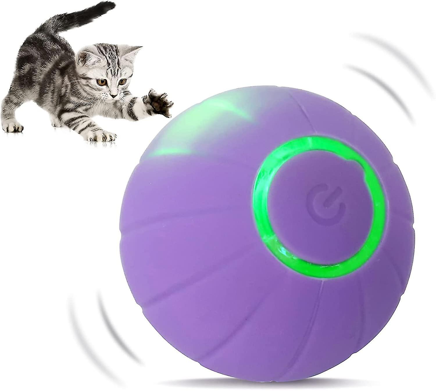 Interactive Cat Ball Toys With Led Lights, 2 Modes Active Rolling Ball For Indoor Cats & Small Dogs, Dog Toys