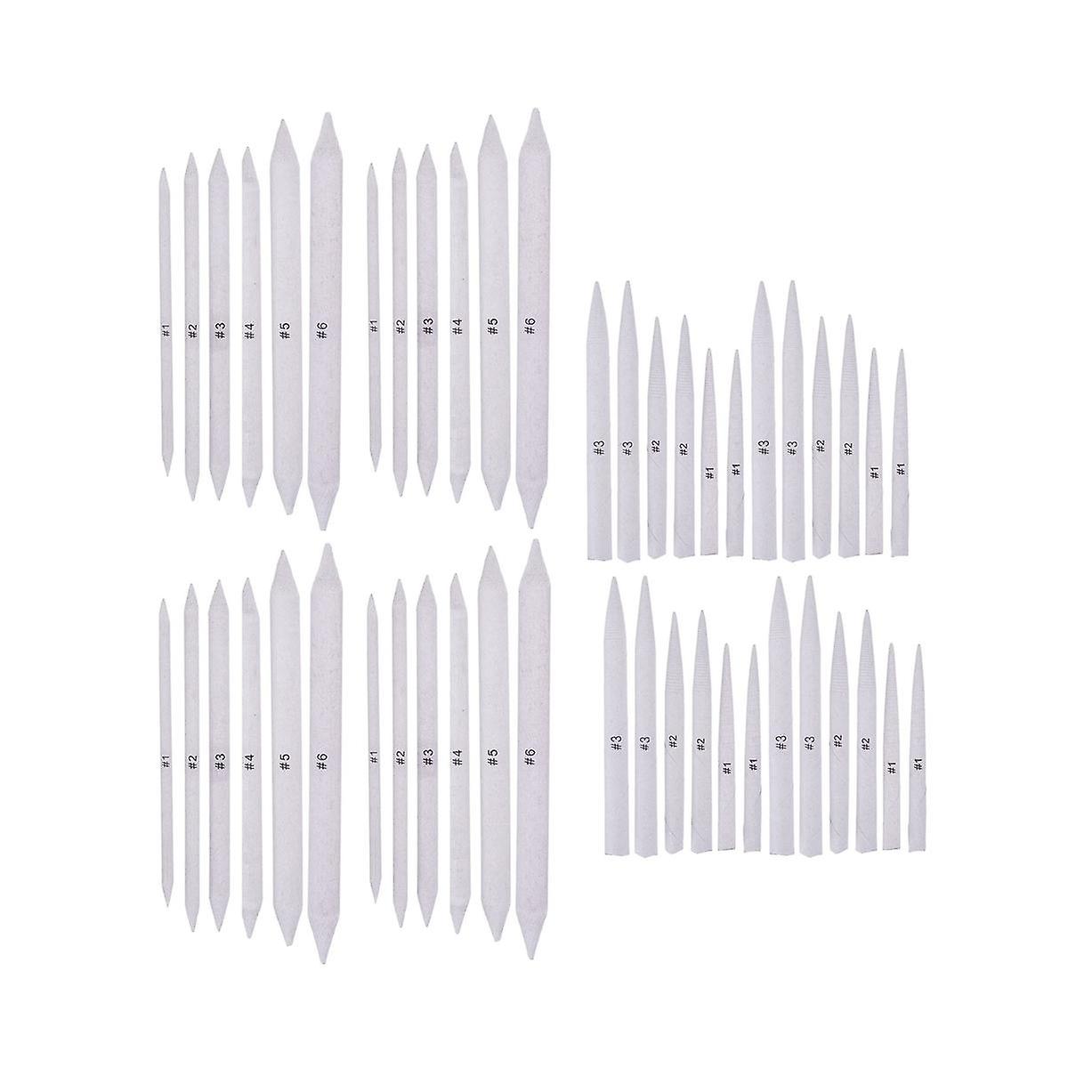 48 Pcs Blending Stump and Tortillions, Paper Art Blenders, Art Pencils, Drawing Pencils for Sketch