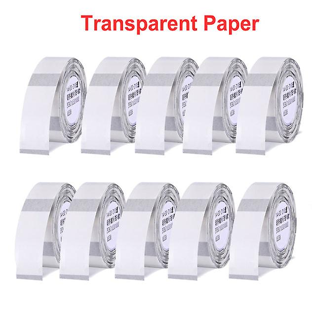 10 Rolls D11 Transparent Label Paper Barcode Price Size Name Blank Labels Waterproof Tear Resistant 14*30mm 210sheets/roll