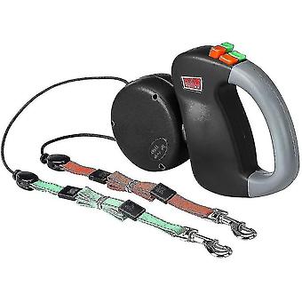 Double Leash Dog Leash, Retractable Dog Leash Double Leash For Two Dogs Dog Leash 2 Dogs Double Leash,black
