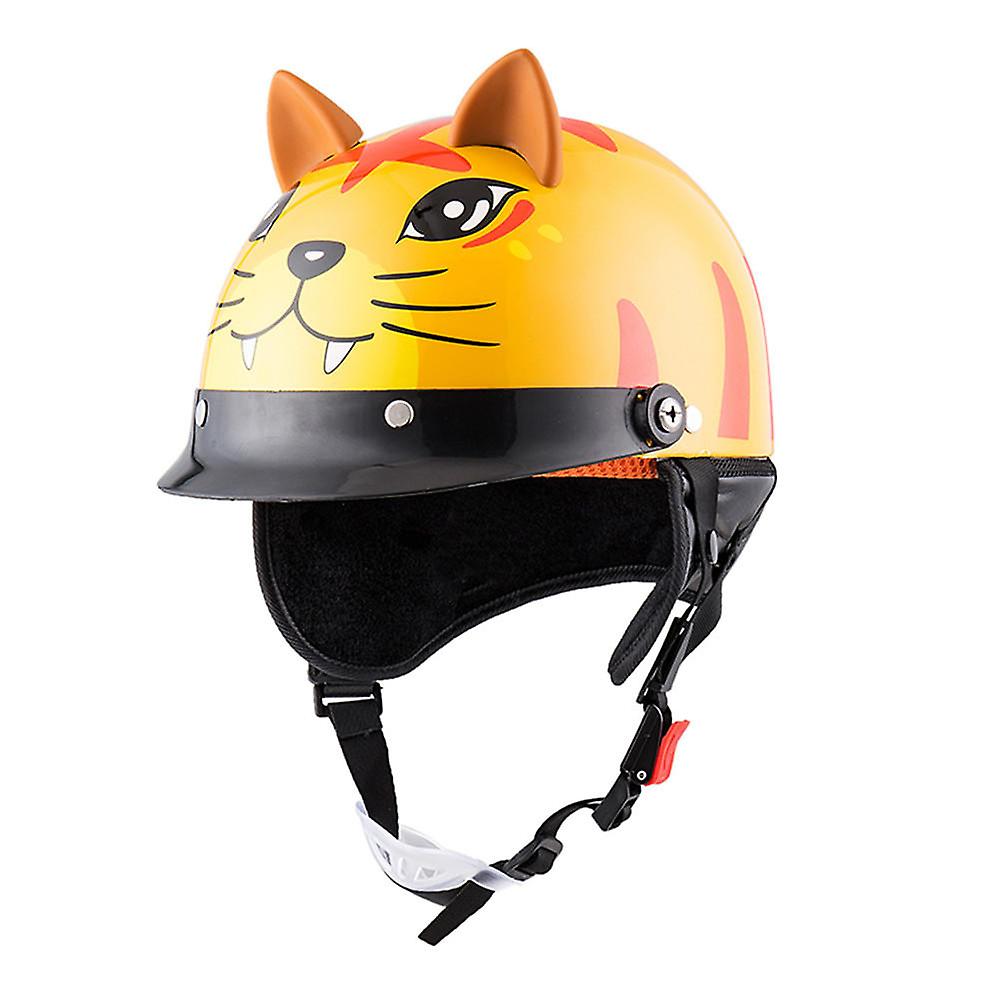 Abs Children's Cute Helmet With Anti-fog Lens, Breathable, Cartoon Design, Universal Fit