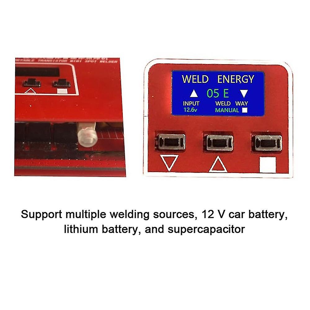 Portable Transistor Mini Spot Welding Machine Automatic Manual Weld Adjustable