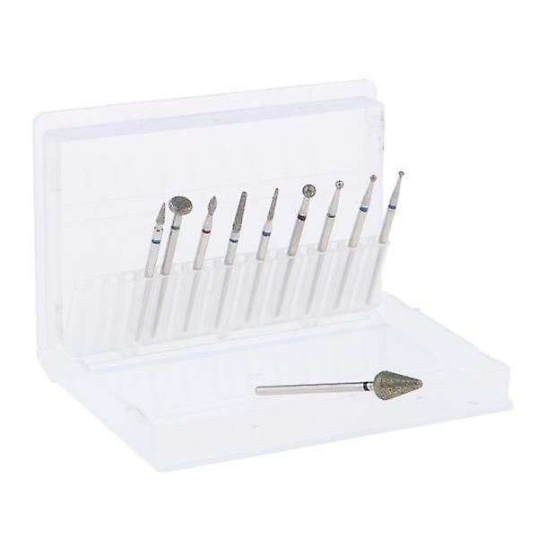 2x10pcs/set Professional Nail Tips Grinding Heads Nail Art Drill Bits Tool E