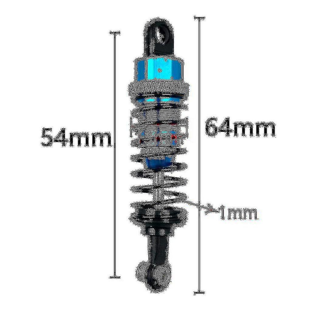 Drfeify Ammortizzatore RC, Lega di Alluminio 60 Mm, Kit Ammortizzatori