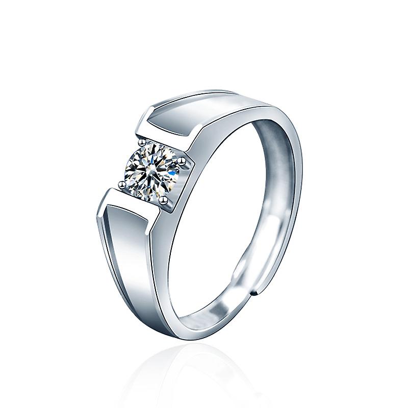 Bague 925 Moissanite en argent sterling