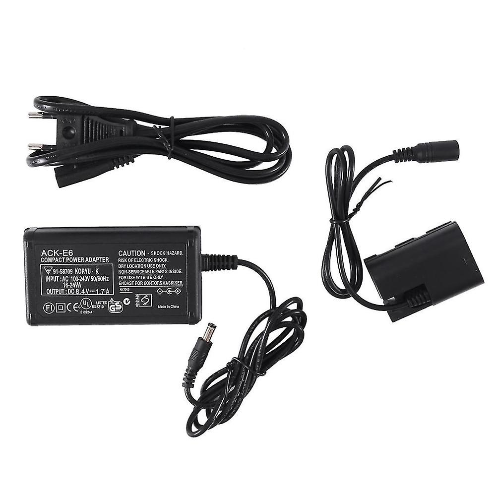 Suitable For 5d2 7d 6d 60d Slr External Power Adapter -e6 Dc Connector Charger-eu Plug
