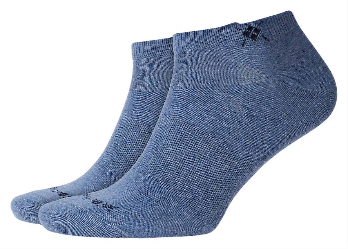 Burlington everyday 2-Pack Sneaker chaussettes-Light jeans bleu