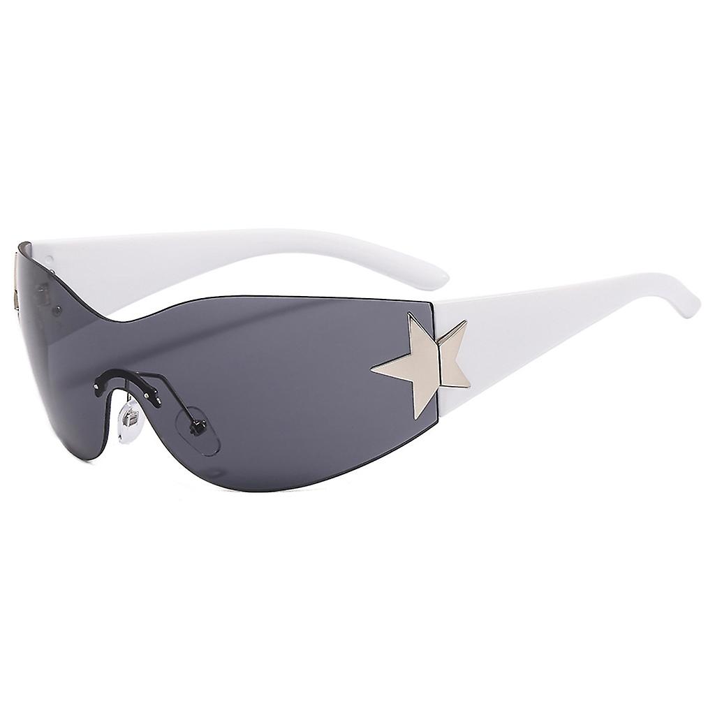 Star Sunglasses One Piece Big Shades Travel Vacation Driving Protection Lens