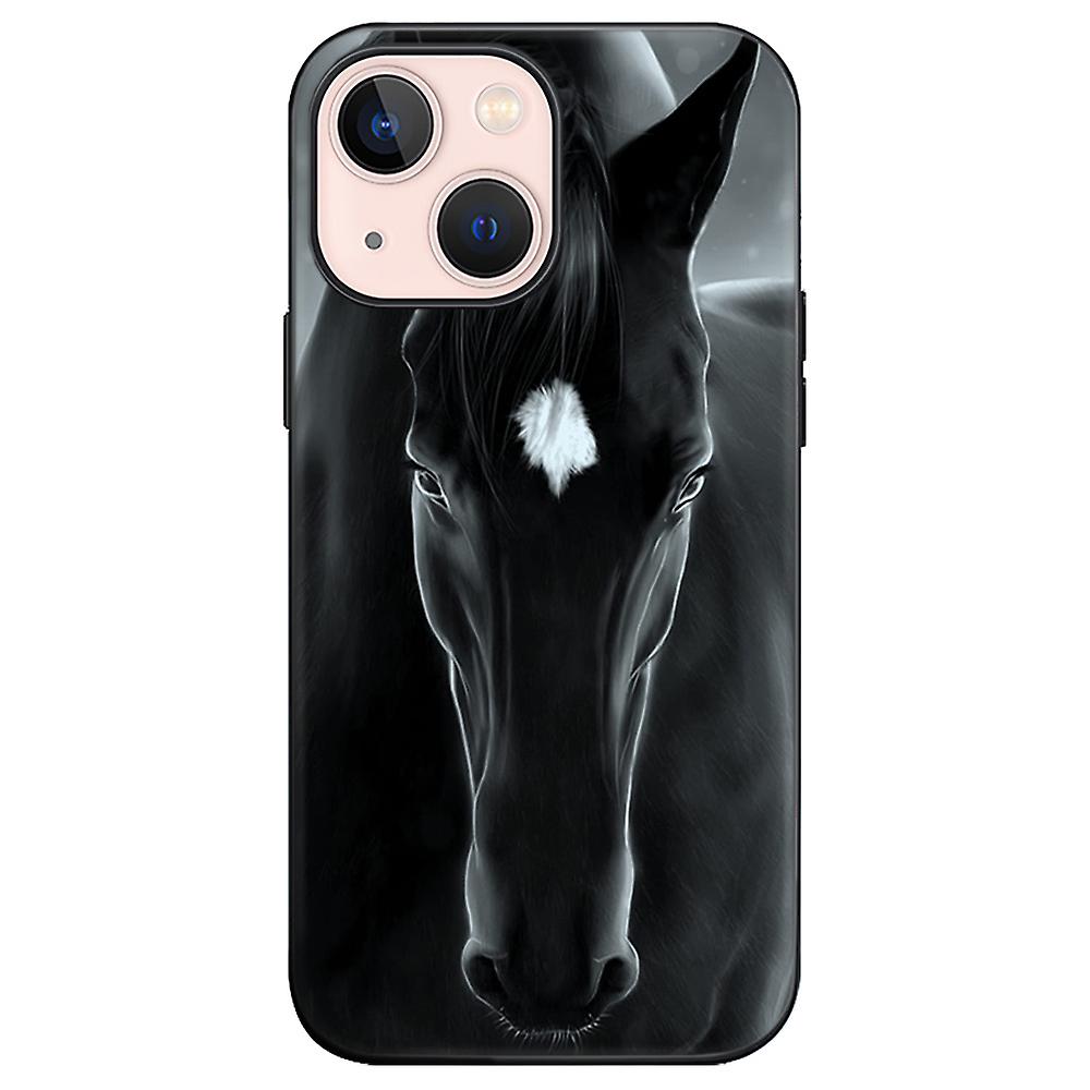 Stylish Black Horse Pattern Print Phone Case - Perfect Gift For Birthdays Easter Boys & Girlfriends!