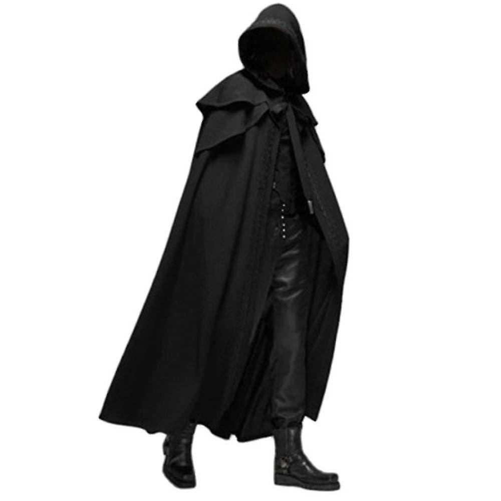 Medieval 4-color Cape For Halloween Party A Long Men's Gothic Cape-r