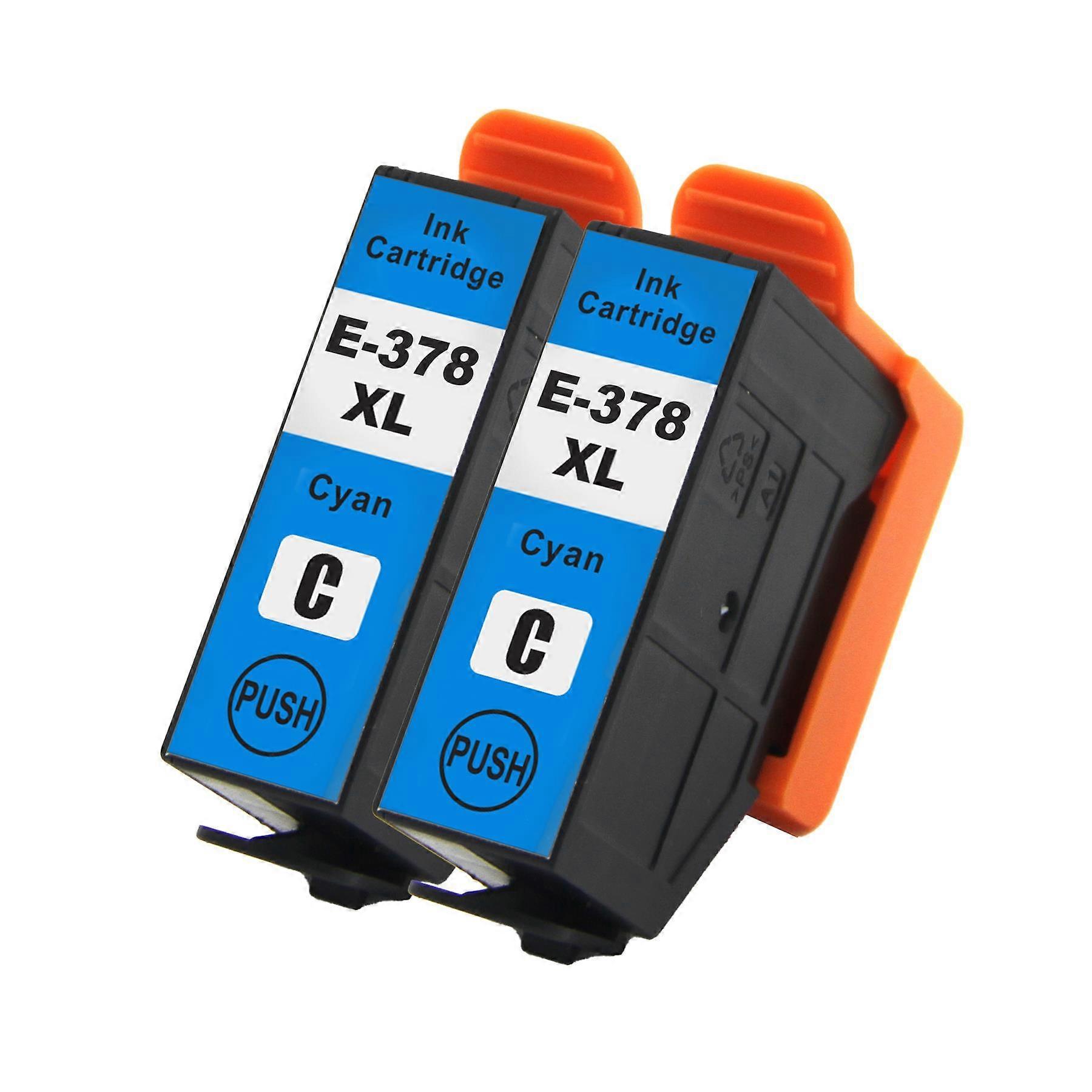 2 Cyan Ink Cartridges to replace Epson 378XLC Compatible/non-OEM from Go Inks