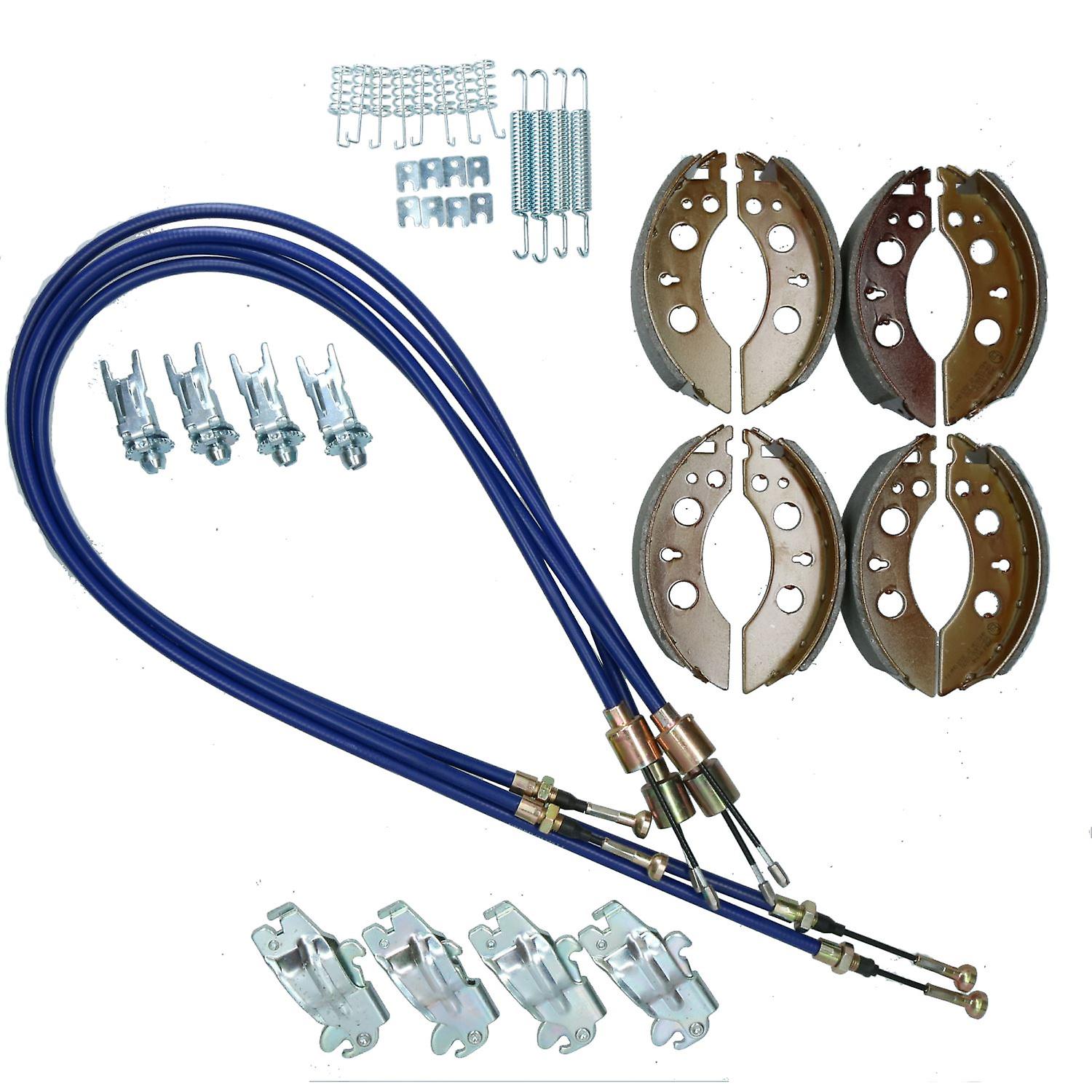 Brake Shoe & Cable Refurb Kit for Indespension Flatbed Dropside Trailer 2000kg
