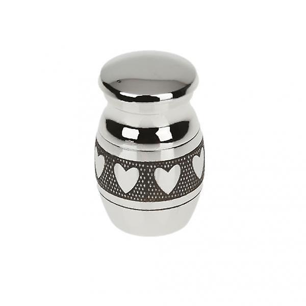 2pcs Love Heart Keepsake Cremation Ashes Urn Funeral Container Jar