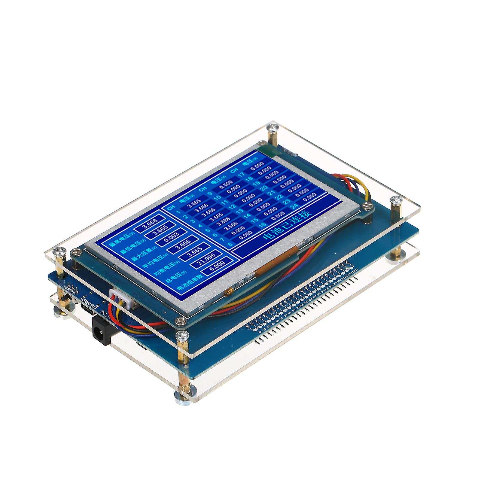 24 Series Lithium Battery Voltage Detector With Acrylic Shell Baffle