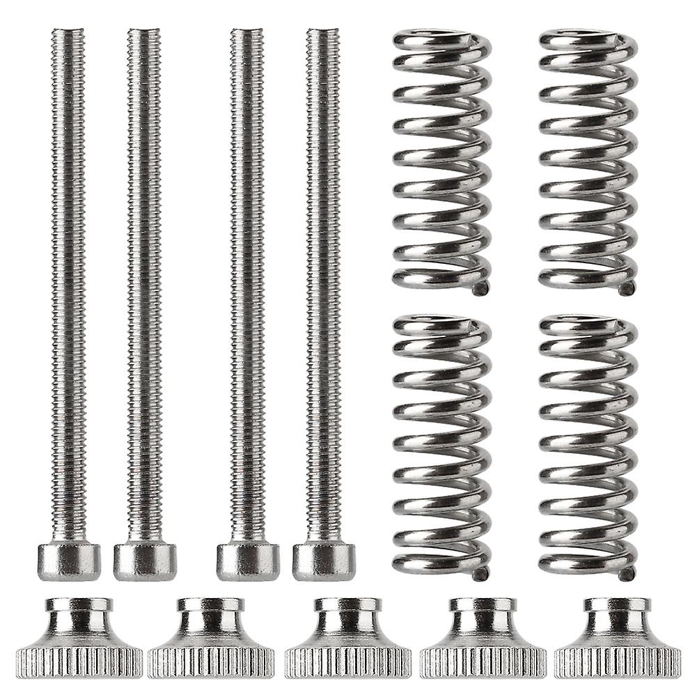 5pcs/Set M3 Thread Screws Nuts Leveling Spring Knob Components Hex Stainless Steel 3D Printer