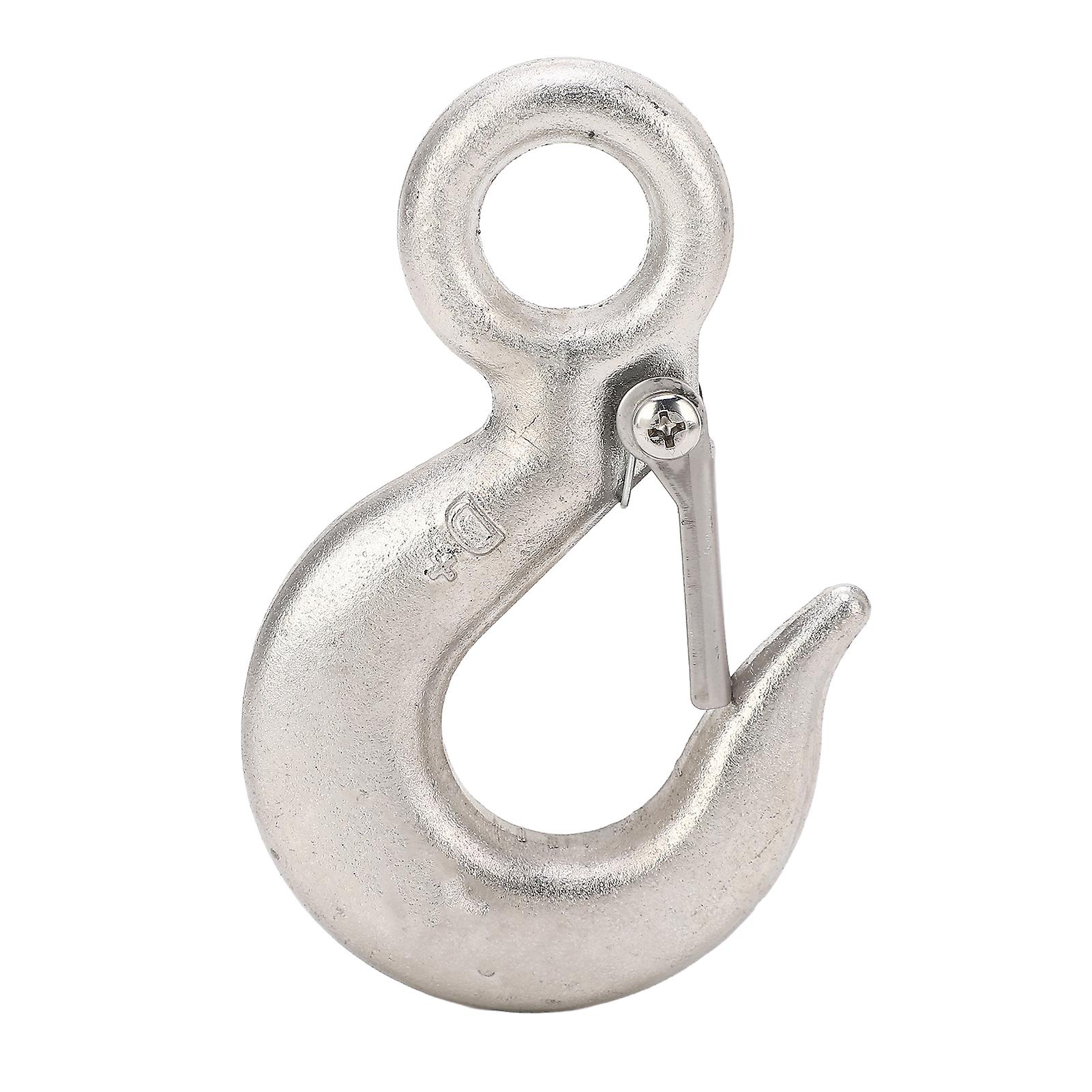 Lifting Hook 1T Heavy Duty 304 Stainless Steel Hook for Industrial Lifting Port Transport for Lifting Machinery, Port Rail Loading