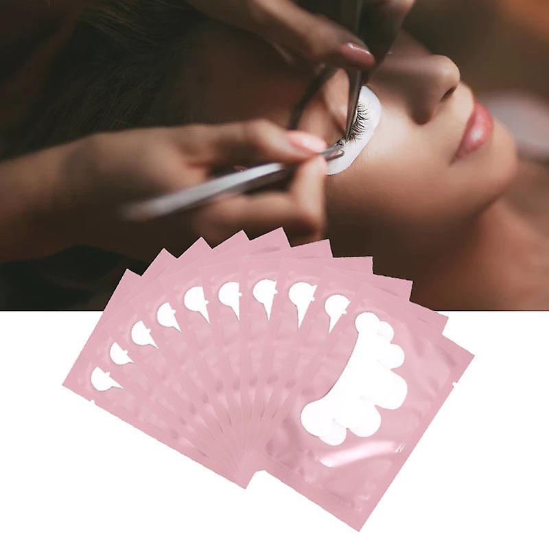 50 Pcs Under Eye Pads Petal Shape Eyelash Grafted Extensions Patches Lash Extension Supplies Isolation Pads Pink 