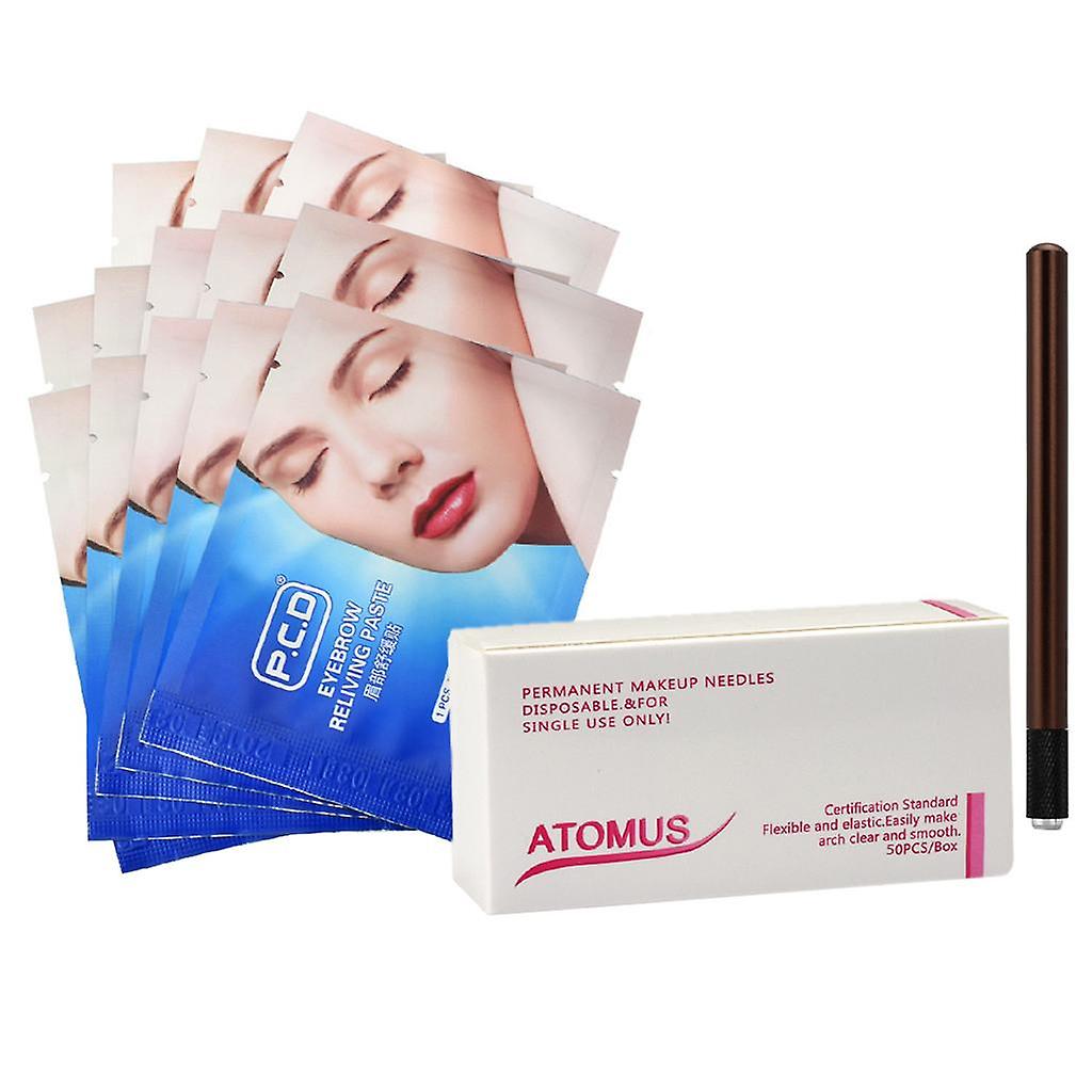Microblading Maquillage Permanent Sourcils Tatouage Aiguilles Stylo Soulagement Paster # 1