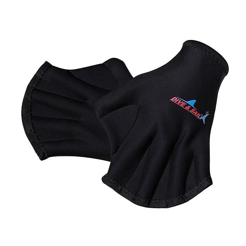 Swimming Gloves Webbed Water Paddle Diving Nets 1 Pair