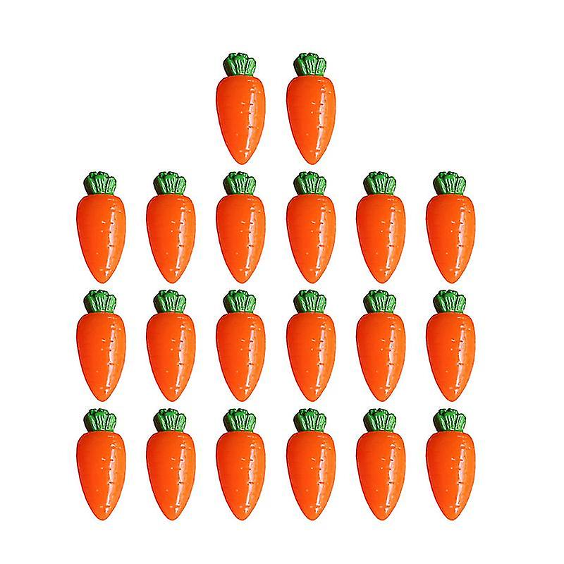 20pcs Flatback Resin Carrot