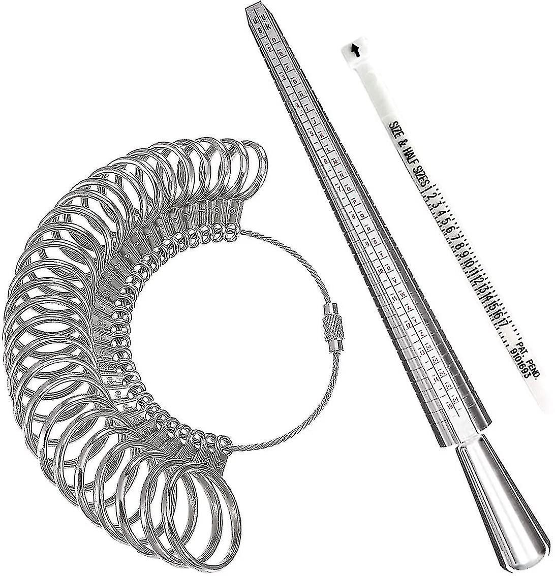 Ring Sizer Measuring Tool,aluminum Ring Mandrel And Finger Gauges