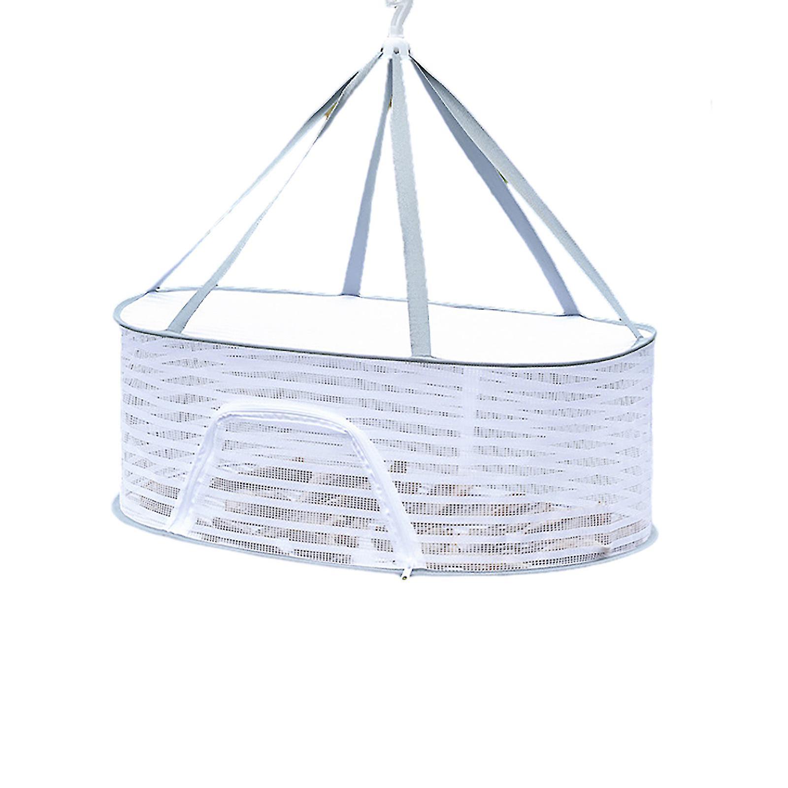Household Foldable Balcony Multifunctional Drying Net U-shaped Zipper Foldable Drying Net