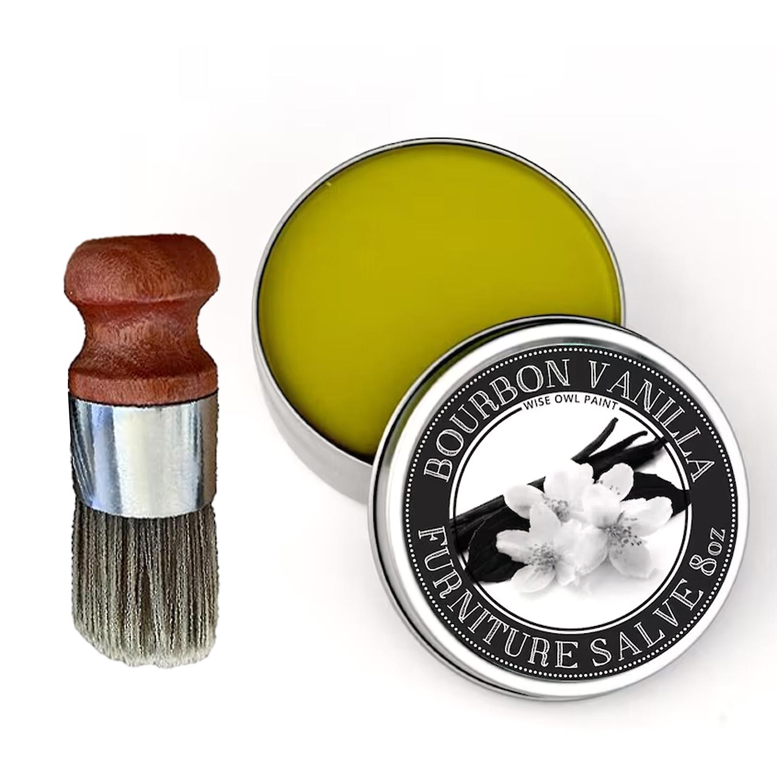 Leather Furniture Salve with Brush Effortless Using Leather Protecting Paste for Genuines Leather