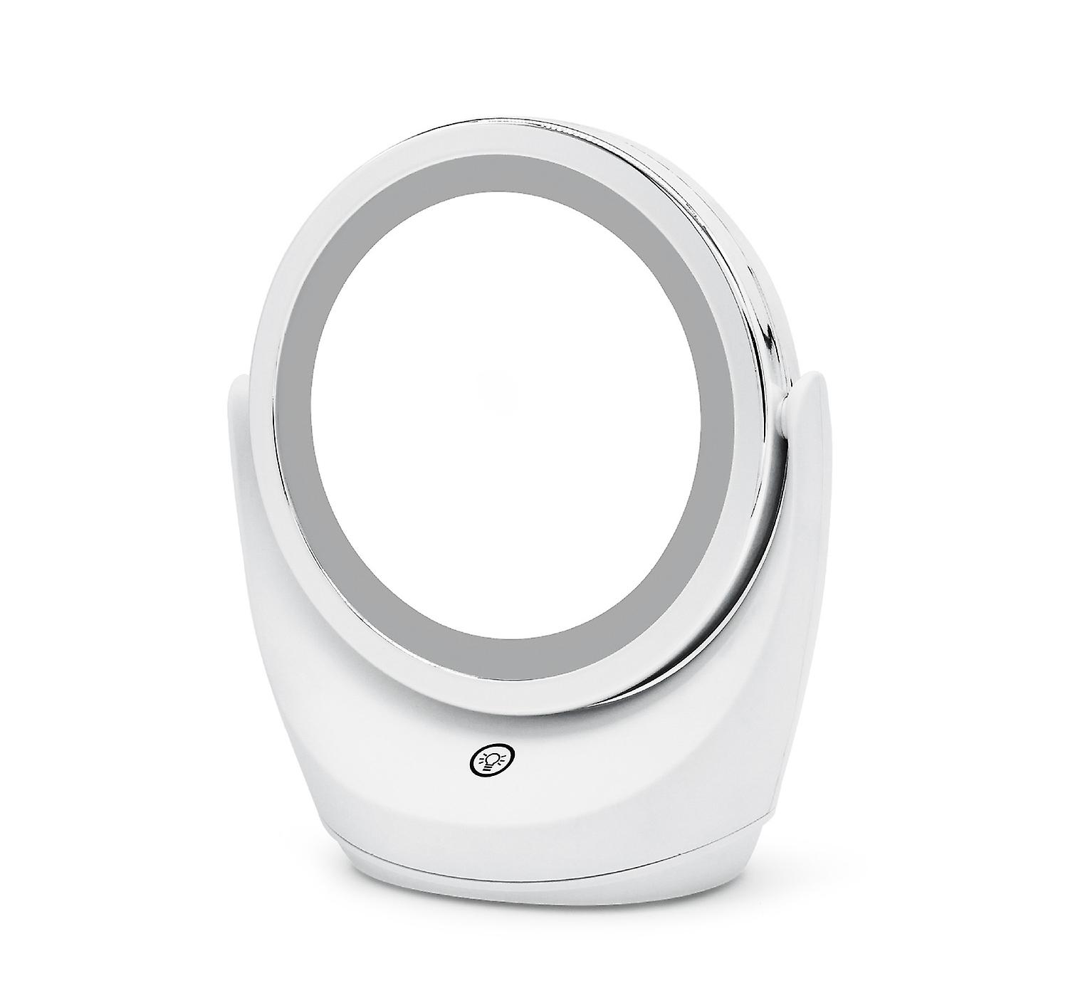 Double sided multi-purpose intelligent 5X mirror rotatable bracket light compensating mirror dimmabl