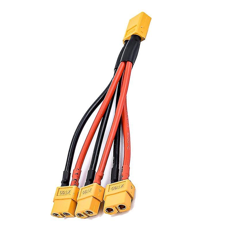Xt60 Parallel Battery Connector Male/Female Cable Dual Extension Y Split/3 Way 14Awg Silicone Wire F