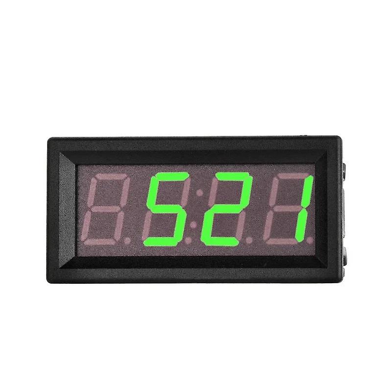 0.56" Digital 5~60v Voltmeter Clock Meter Inside / Outside Temperature Double Sensors For Automotive Motorcycle