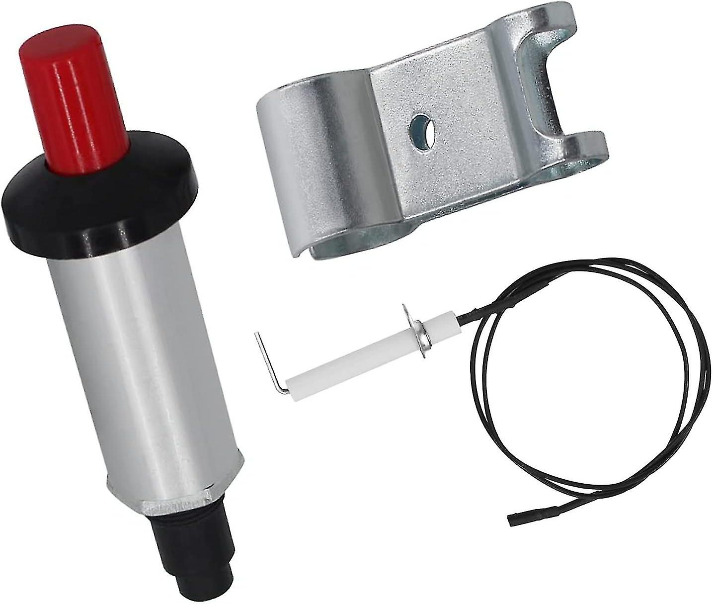 Propane Self Ignition High BTU Weed Torch Accessories - Piezo Push Button Igniter with Fixing Clamps And Spark Ceramic
