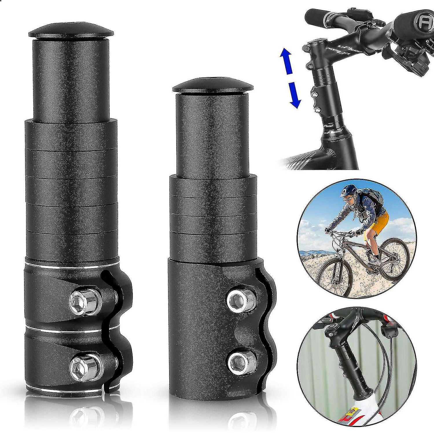 Bicycle Fork Stem Extender Handlebar Riser Extension Adapter For Mountain Bike