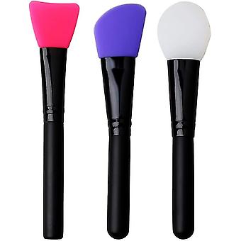 3-Pack Mask Brushes, Silicone Makeup Brushes, Grooming Tools for Facial Mud Application