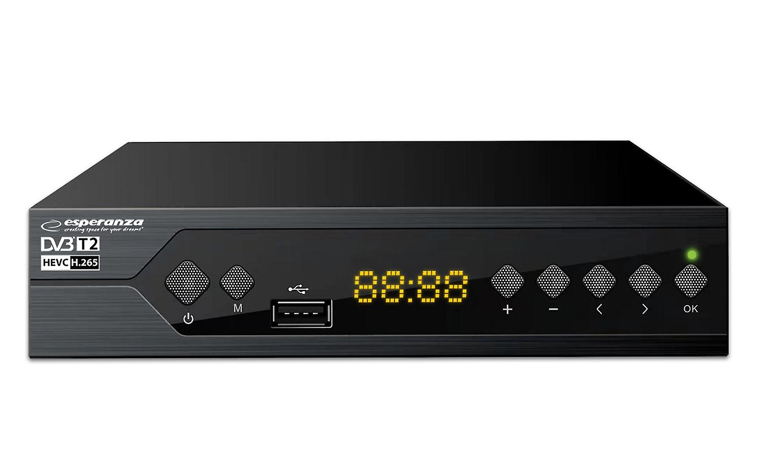 Esperanza DVB-T2 H.265/HEVC Digital Terrestrial TV Tuner Ev107P