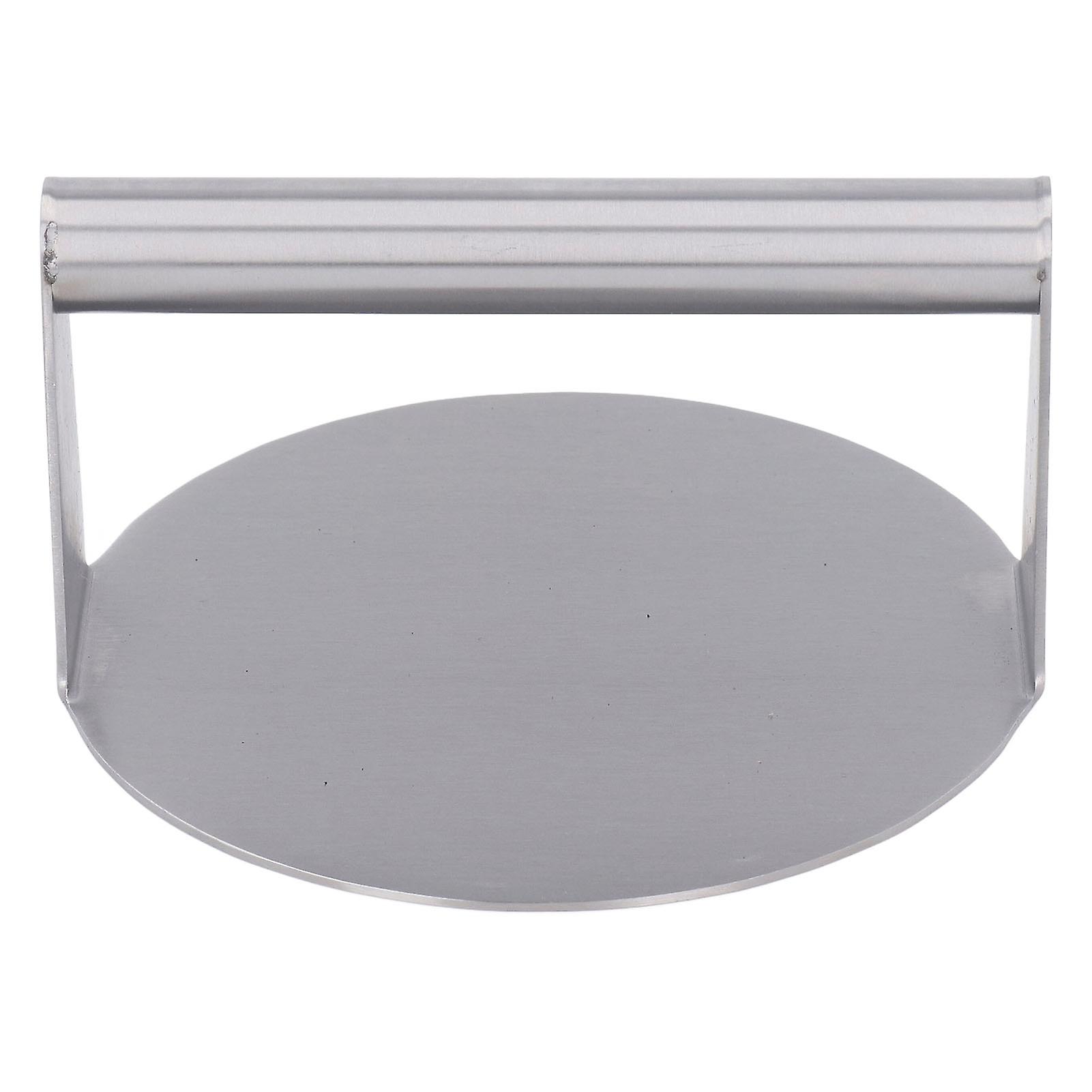 Burger Meat Bacon Press - Meat Press Smoke Free Non Stick Time Saving Stainless Steel Burger Press for Kitchen Outdoor Grilling (Round)
