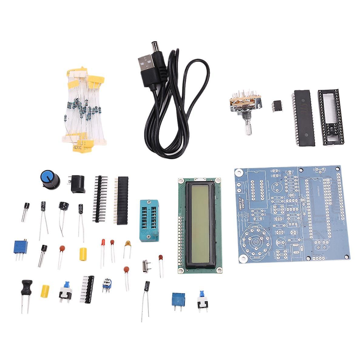DC5V LCD-Frequenzmessgerät USB-Transistor-Tester DIY-Kits Digitales Induktivitäts- und Kapazitätsmessgerät