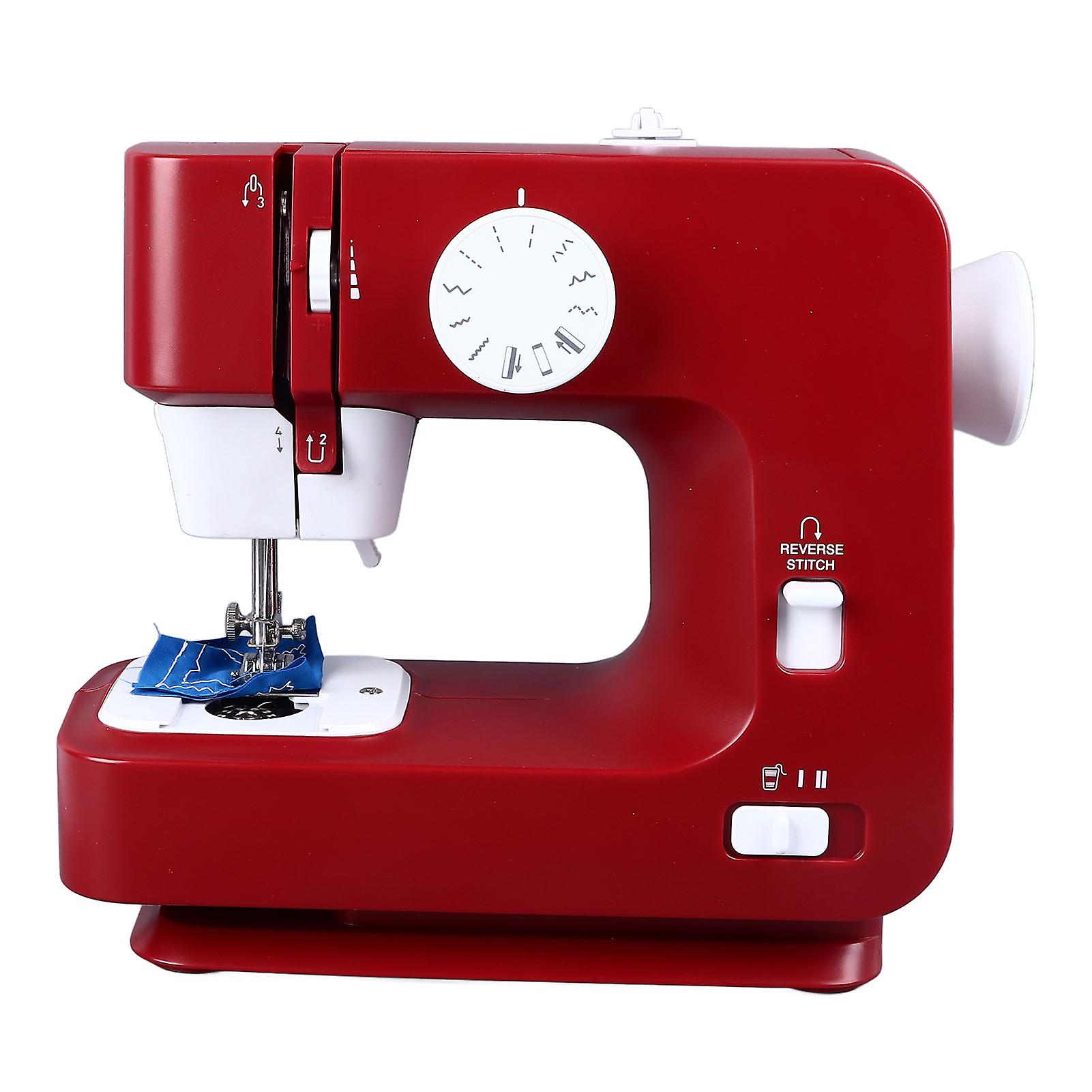 Beginner Sewing Machine 12 Preset Stitch Patterns Easy Operation Kids Sewing Machine with Accessories US Plug 110?220V