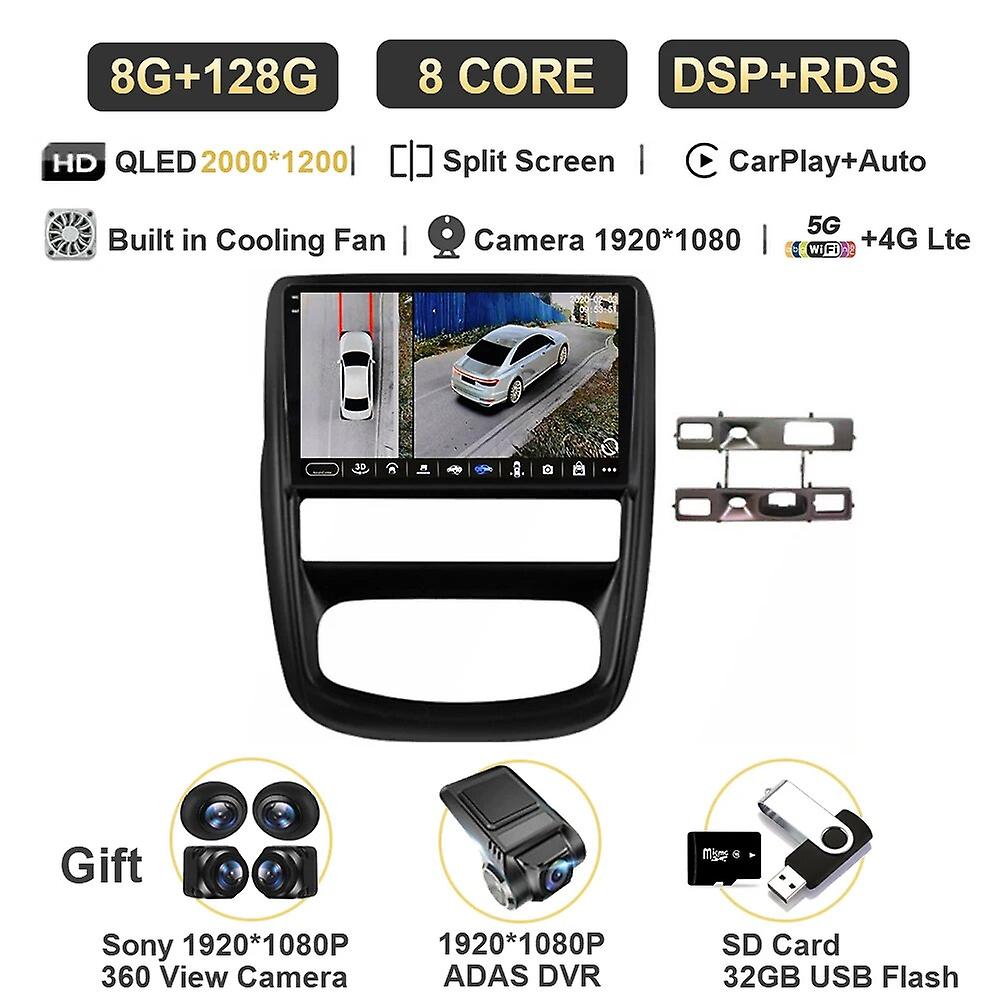 Android 13 For Renault Duster 1 2010 - 2015 For Nissan Terrano 2014 - 2020 Car Radio Multimedia Player Navigation Gps No 2 Din