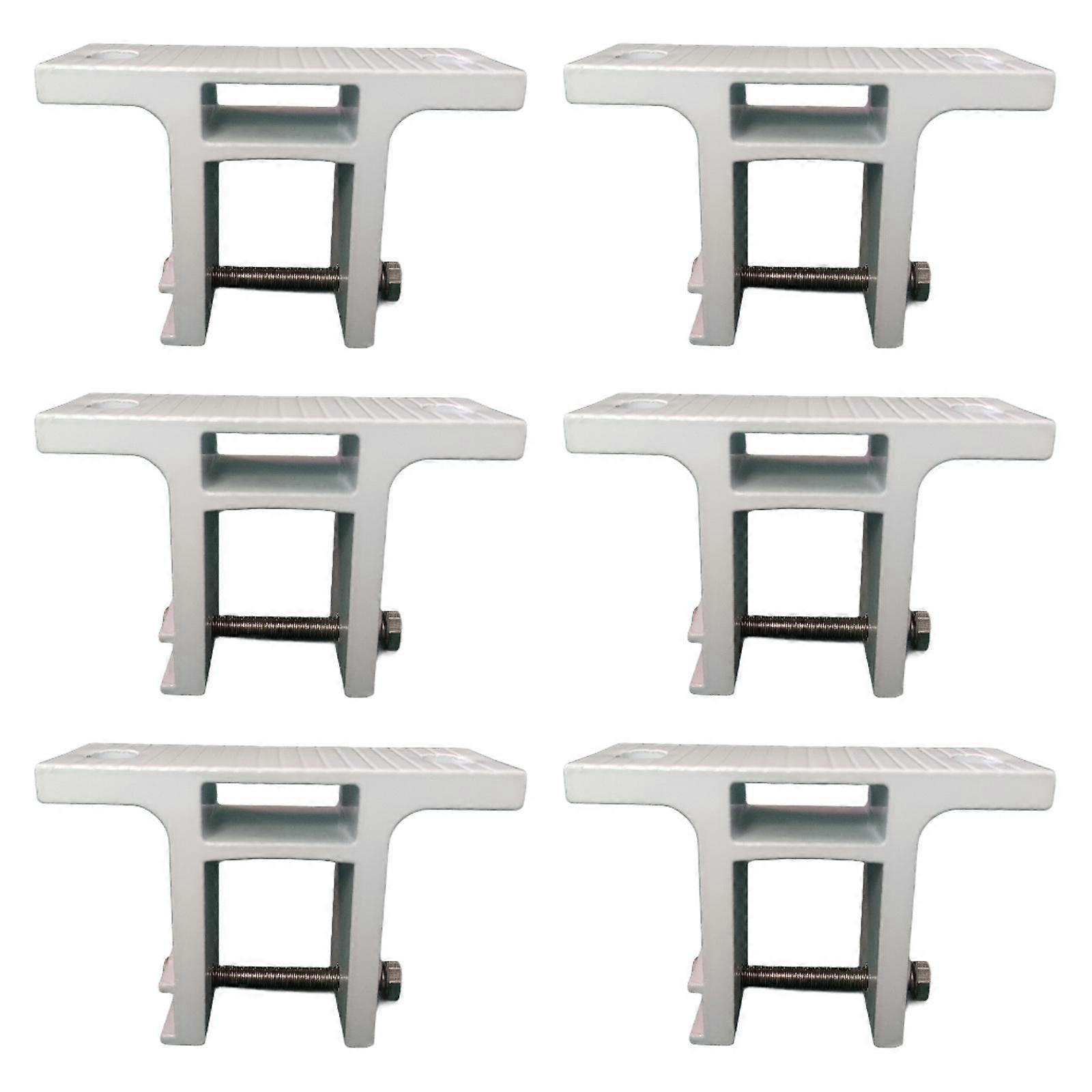 6x Awning Wall Bracket White Accessories for Deck Yard Sun Protection Awning