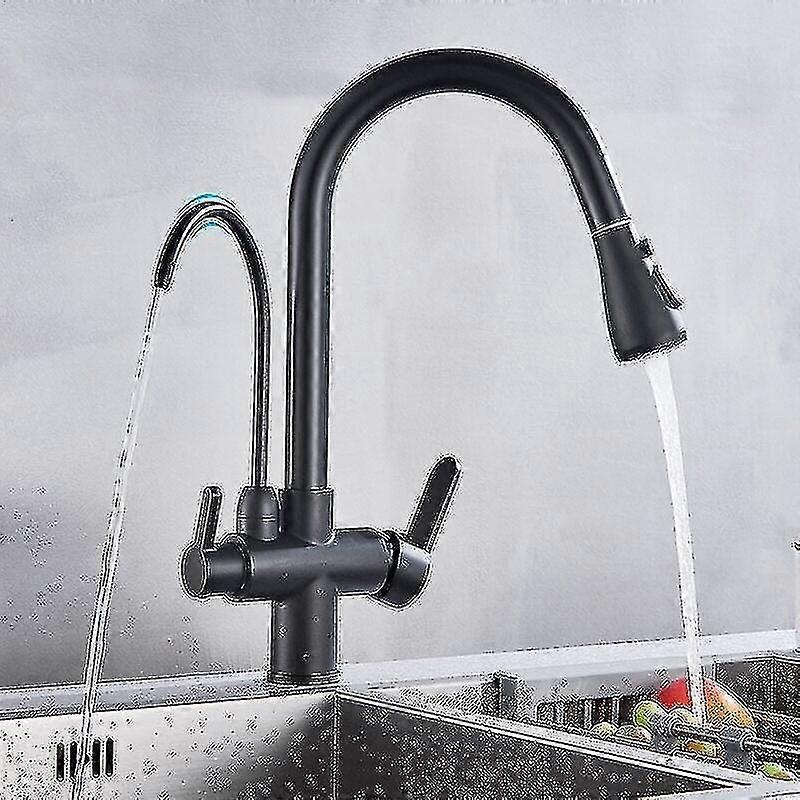 Purification pull-out type, filter faucet, three-way mixer, kitchen faucet